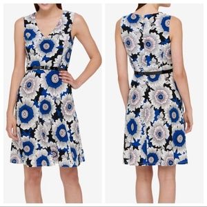 Tommy Hilfiger blue belted floral dress (size 16)